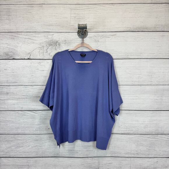 Splendid Plus Size Purple Knit Soft Short Sleeve Blouse Size XXL - Picture 1 of 8